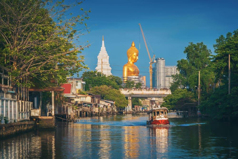 River in downtown Bangkok