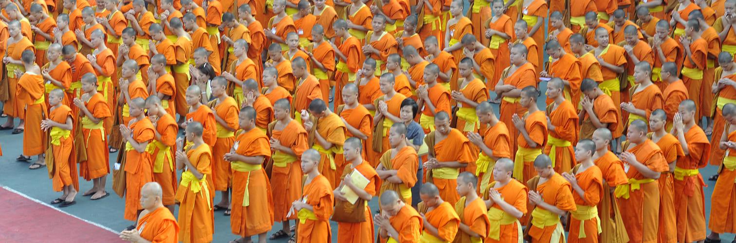 monks praying