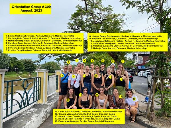 Chiang Mai Volunteer Group 308 & 309; August, 2023