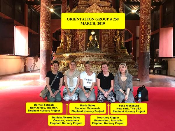 Chiang Mai Volunteer Group #259; March, 2019