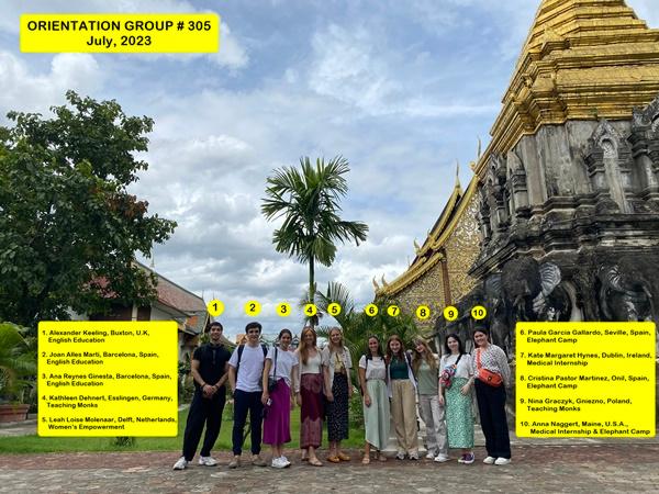 Chiang Mai, Thailand Volunteer Group #305; July, 2023