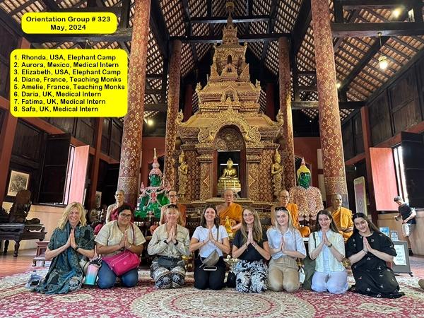 Chiang Mai Volunteer and Intern Group #323; May, 2024