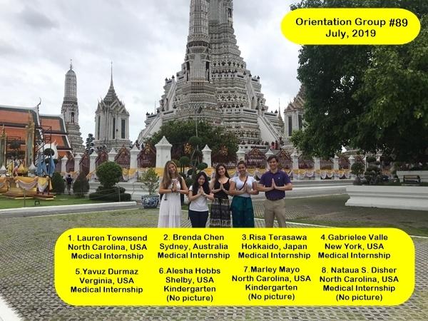 Bangkok Volunteer Group #89; July, 2019