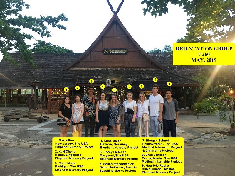 Chiang Mai Volunteer Group #260; May, 2019